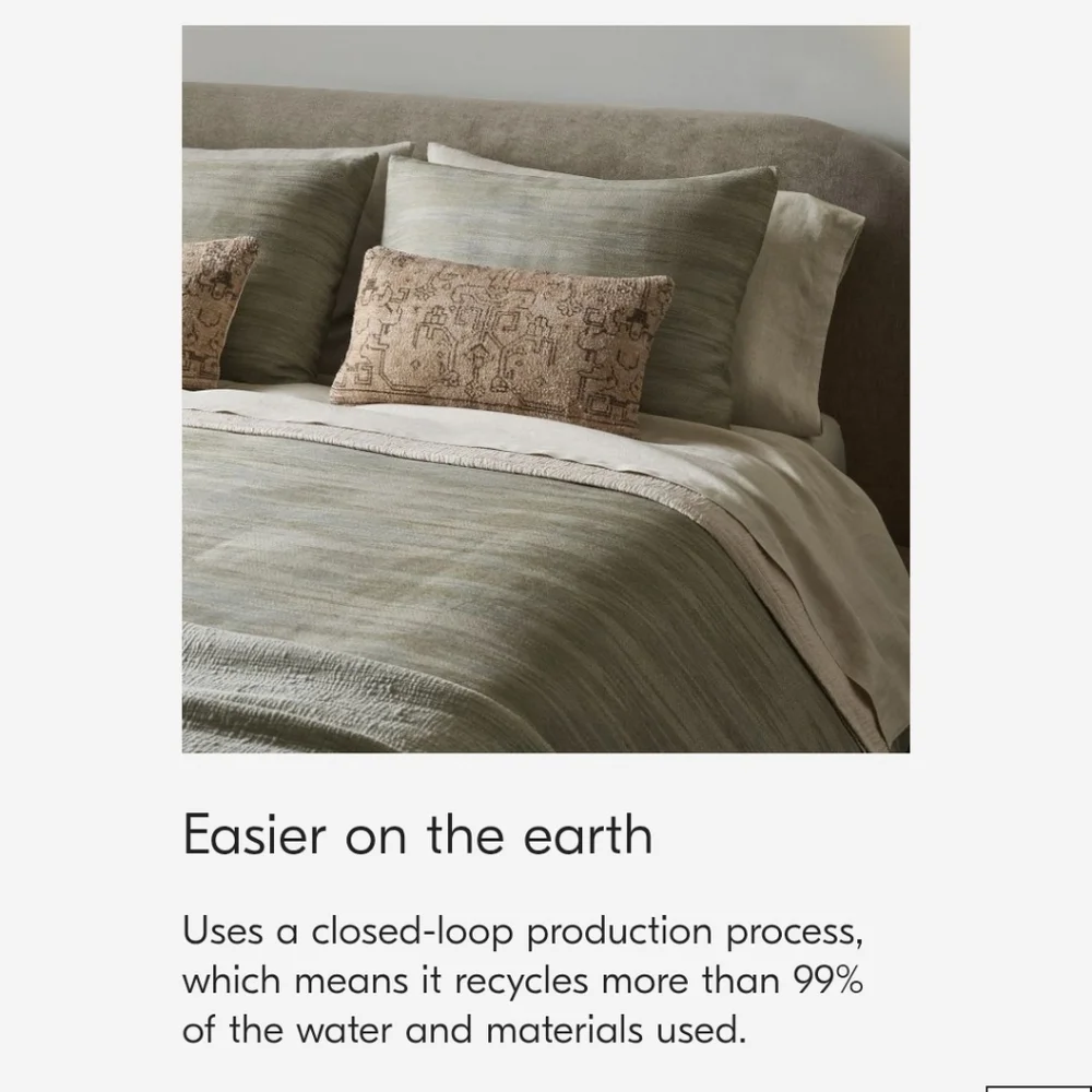 ❤️BUY 2 GET 1 FREE Silky TENCEL™ Striated Duvet Cover,Queen&King/California King